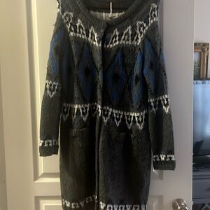 Free people long cardigan sweater
